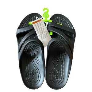 Crocs Kade II Women’s Black Slide Strappy Sandals Size 7 New
